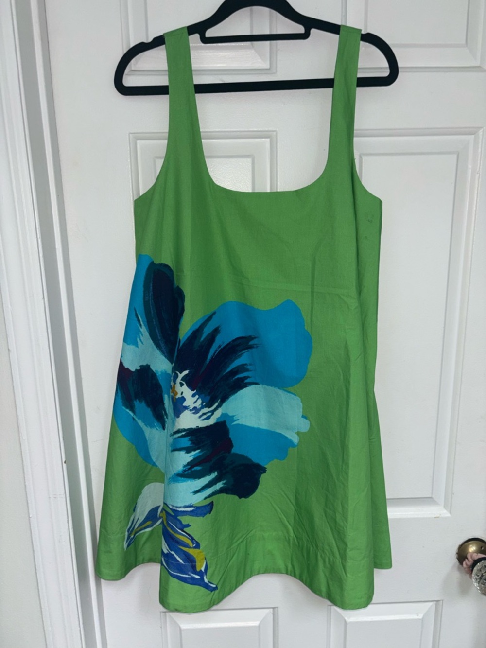 NWT  retail $148 size S #AnthropologieMaeve Keiko vibrant green Mini dress. - Picture 4 of 6